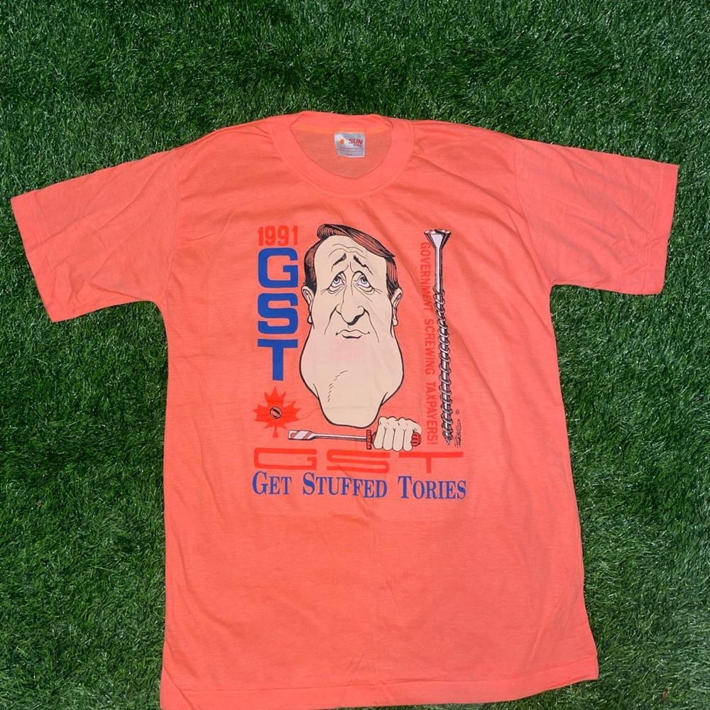 Vintage 90s gst government t shirt 199 size medium